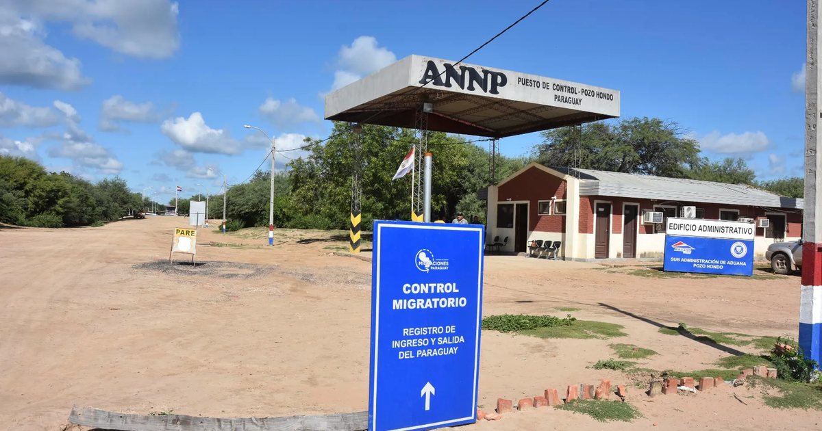 Puesto de Aduana y Migraciones en Pozo Hondo, en el Chaco