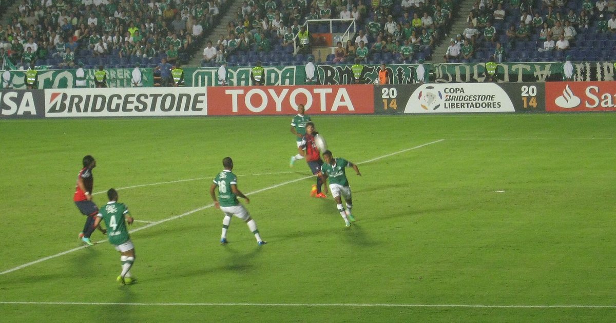 Jugadores de Cerro Porteño en un partido de la Copa Libertadores