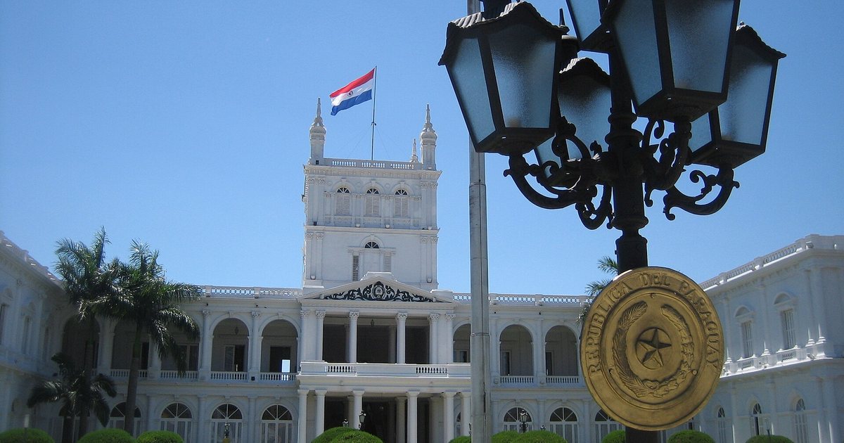Palacio de López, en el centro de Asunción