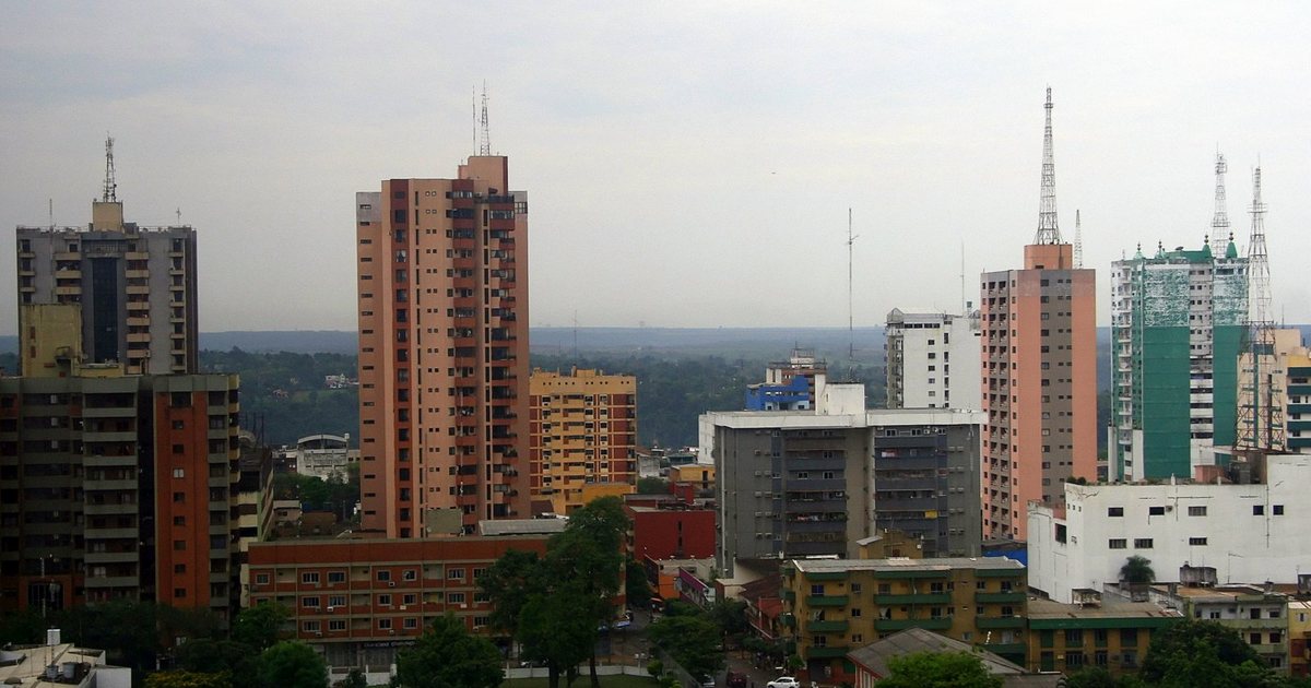 Edificios del centro de Ciudad del Este, Alto Paraná