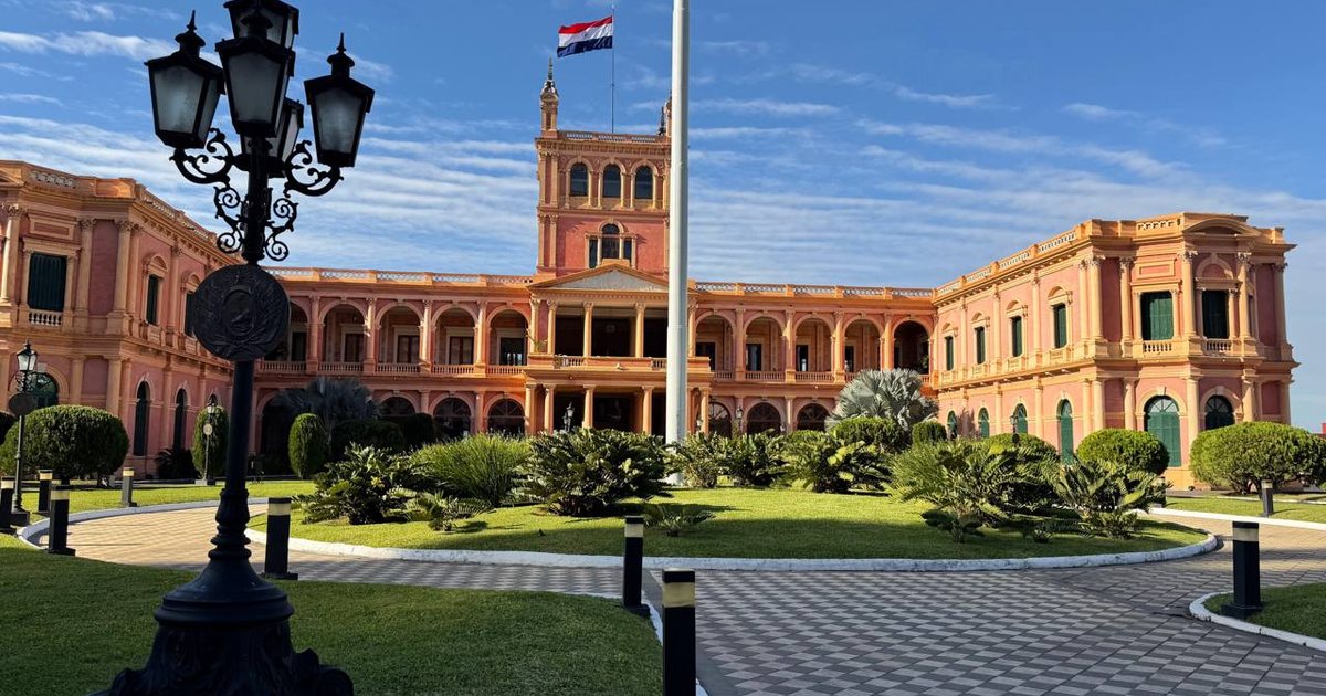 El Palacio de los López, sede de la Presidencia de la República, en Asunción