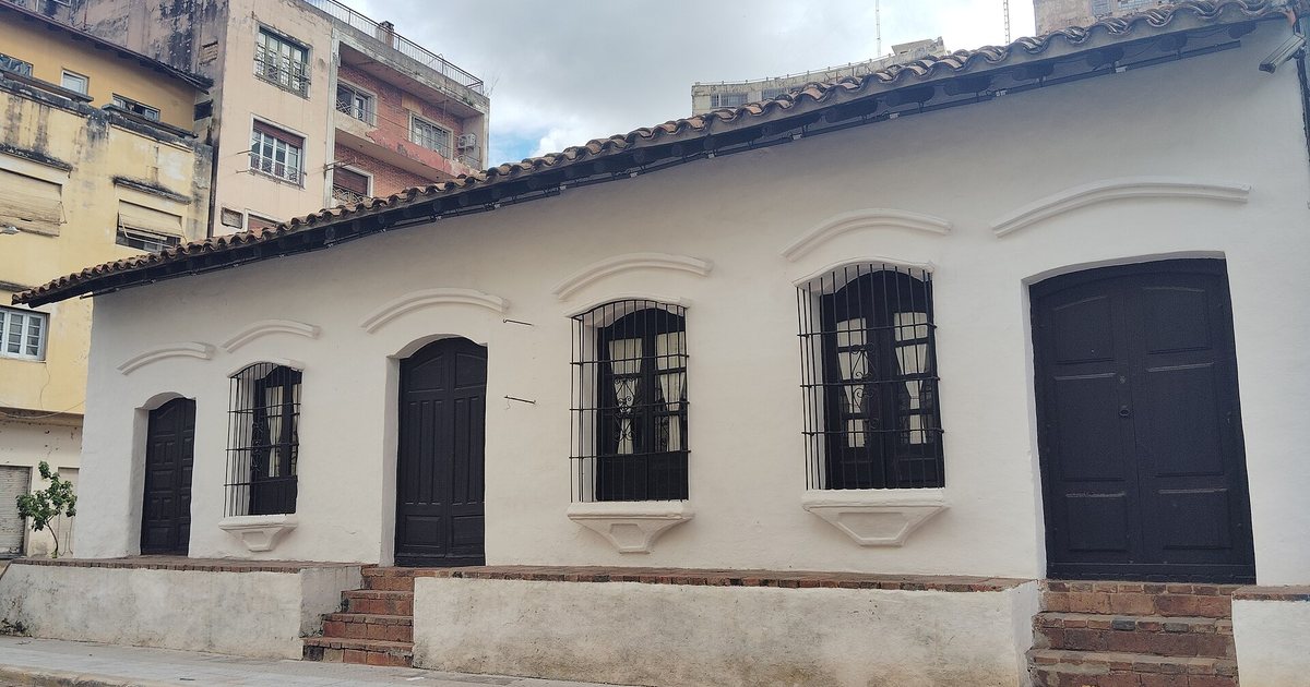 Fachada del Museo Casa de la Independencia, en el centro de Asunción