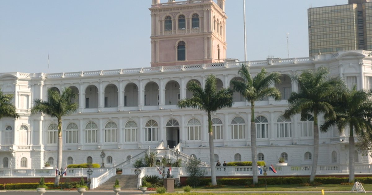 Palacio de López, sede del Gobierno, en Asunción