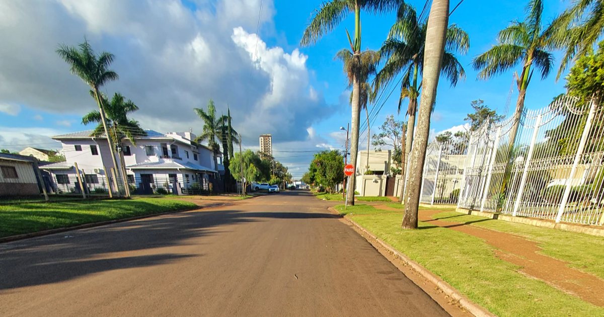 Una calle residencial de Pedro Juan Caballero, en Amambay
