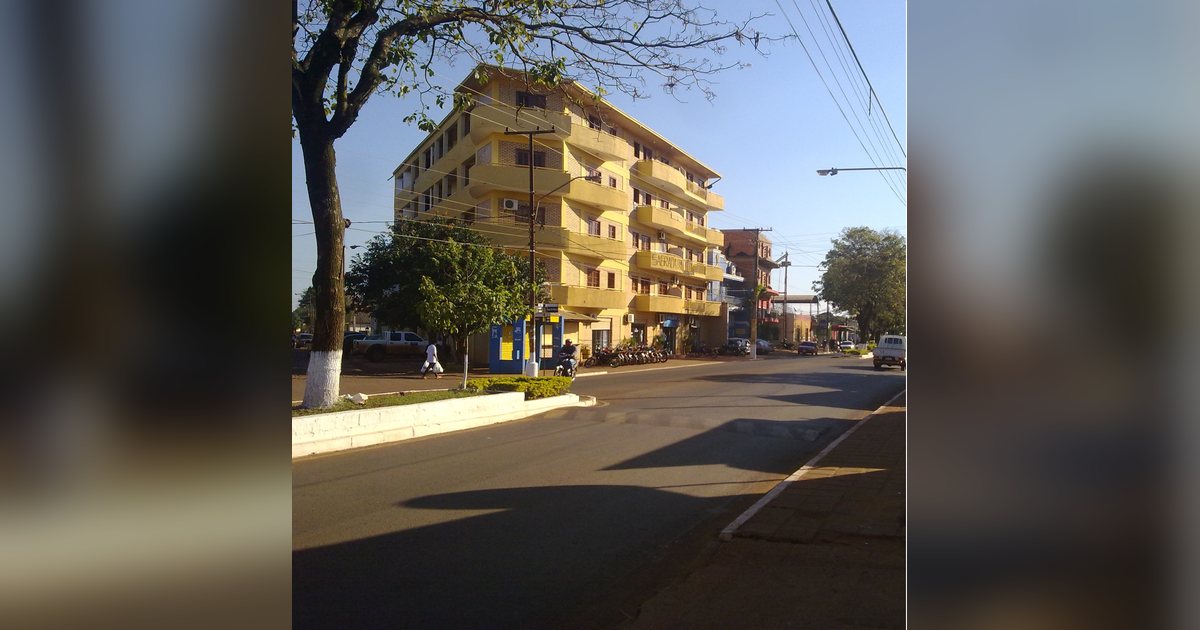 Una avenida del centro de Hernandarias, la ciudad de Alto Paraná donde se entregará el premio