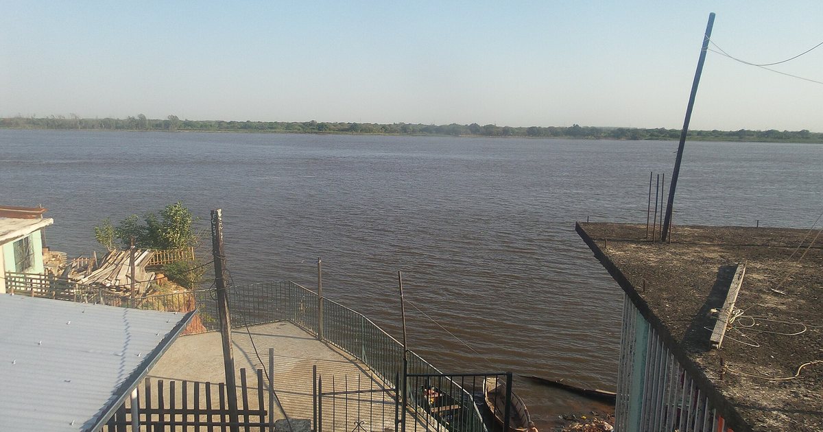 El río Paraguay visto desde el barrio Itá Pytã Punta, en Asunción